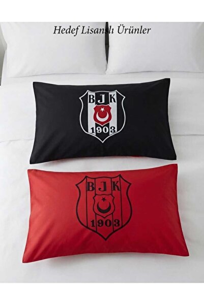 Taç Lisanslı Beşiktaş Taraftar Yastık Kılıfı 50x70 cm (Tekli)