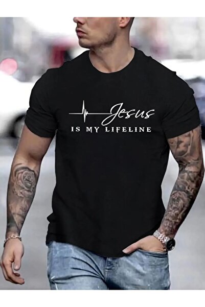 TİMİSİVA Μπλουζάκι με στάμπα IS MY LIFELINE, Unisex, Oversize, με στάμπα, με ...