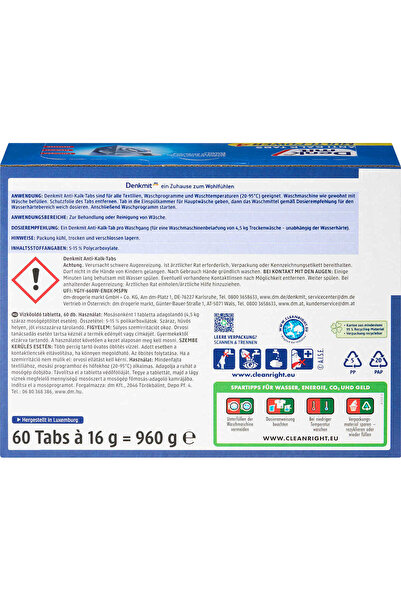 OEM Tablete anti calcar multi power, 60 buc