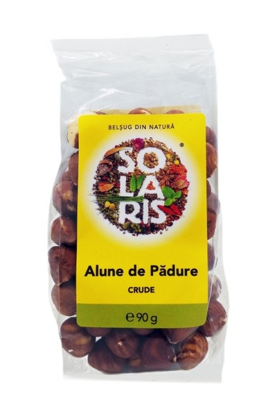 Solaris Plant Alune de padure crude cu pielita, premium 100% naturale, 90g