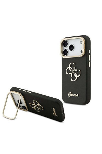 Guess Ring Case compatible with iPhone 17 Pro, TPU, Black - black