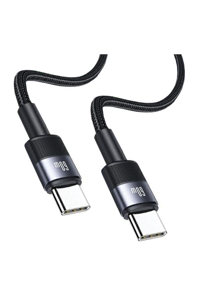 Usams Cablu USB-C la USB-C 60W pentru telefoane, încărcare rapidă, 1.2M, oțel
