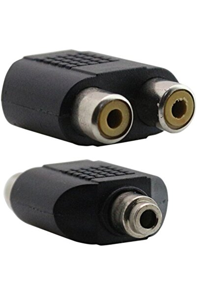 KEEPRO Female Stereo Rca Female Converter 2X Rca Female Aux Female Jack 3.5 m...