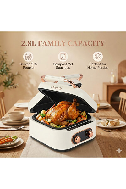 Generic Brand 2 in 1 Electric Grill Hot Pot, Dual Control Multifunctional Ele...