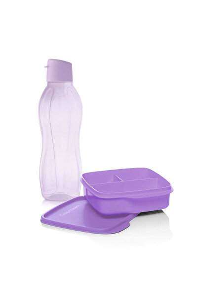 Tupperware Eco Bottle 750 ml Sorbet and Compartmented Lunch Box Sorbet Set of 2