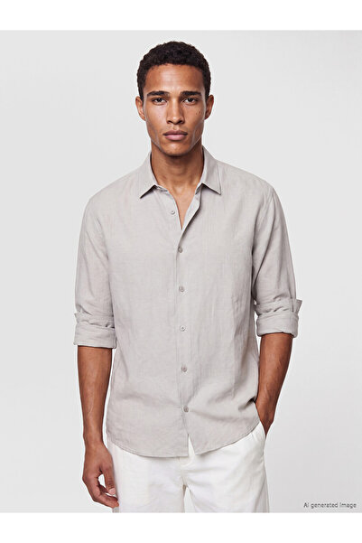 LC Waikiki Rmz Gi̇yi̇m Farkiyla Standard Fit Men's Shirt