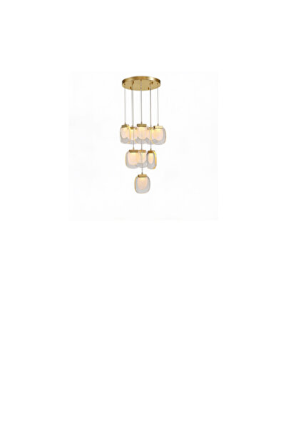 ٍSiera Light قلادة زجاجية بورقة ذهبية OM 8201011