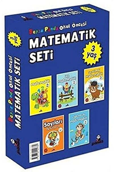 Beyaz Panda Yayınları مجموعة الرياضيات لمرحلة ما قبل المدرسة لمدة 3 سنوات (5 ...