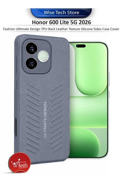 Wtech Honor 600 Lite 5G 2026 Fashion Ultimate Design TPU Back Leather Texture...