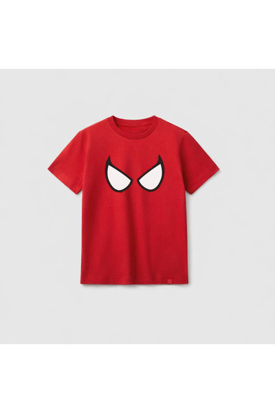 cesita Spider-Man Eye Print Cotton Red T-Shirt T-Shirt