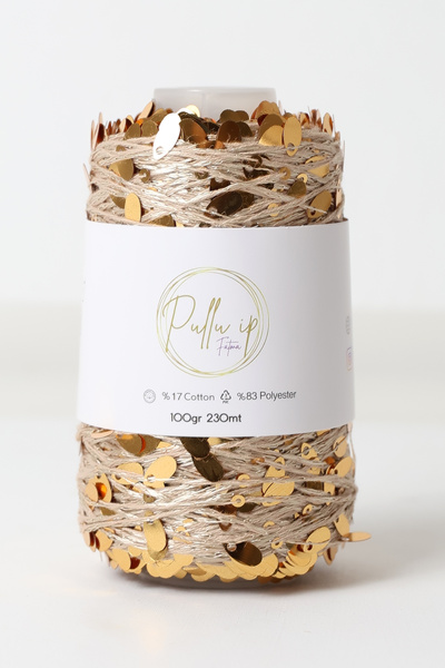 FATMA PULLU İP Damla Pullu İp 230 Meters in Length in 100 Gram Spools Quality...