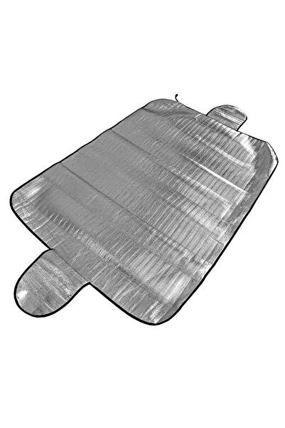 Universal Parasolar auto exterior iarna-vara RoGroup, folie aluminiu, 145 cm ...