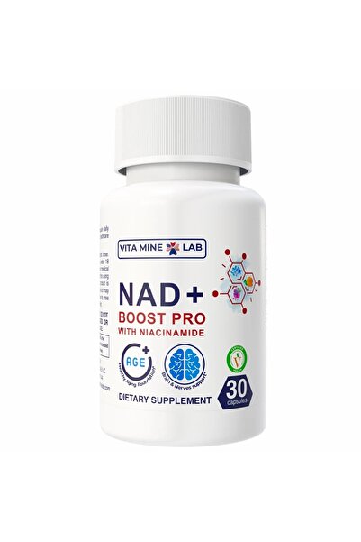 VitaMineLab Nad+ Boot Pro with Niacinamide Healthy Aging & Brain Nerves 30 Ca...