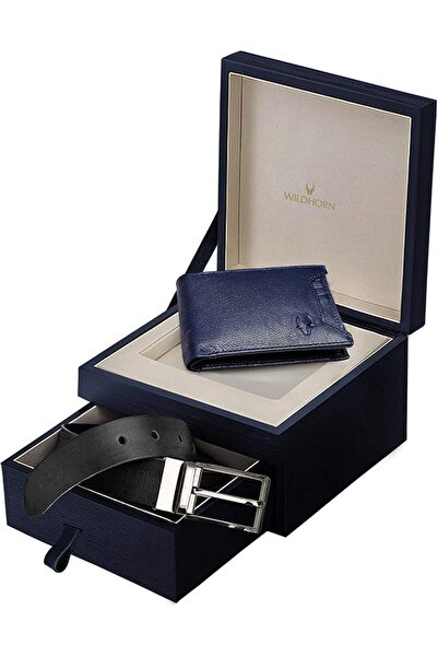 Wildhorn mens Leather Wallet Belt Combo Men's Wallet