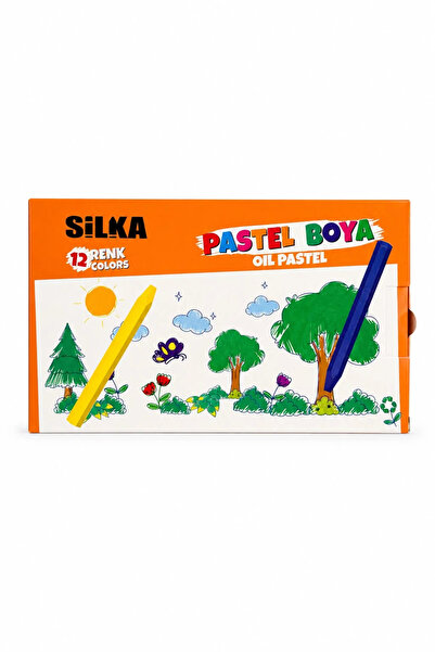 Silka 12 Colors Crayons |   Vibrant Colors Painting Set 12 Pieces