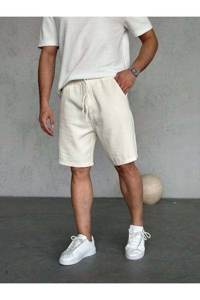 SHANBERWEAR Dokulu Gabardin Erkek Basic Şort