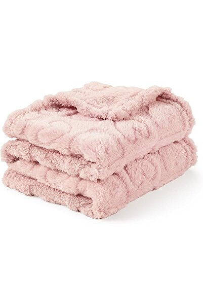 CREVENT 76X102CM Cute Plush Cozy and Warm Fleece Baby Blanket for Girls Infan...