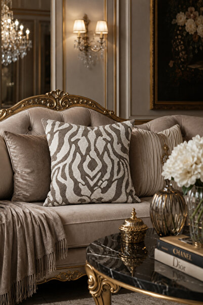 Fuly Consept Home Design Fuly Concept Avant-Garde Embossed Cushion Cover Brow...