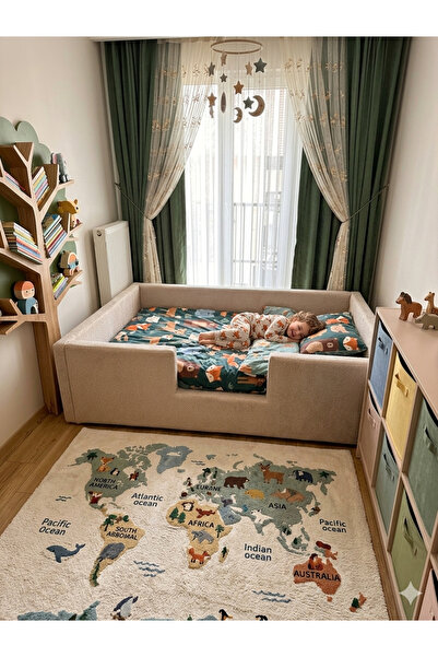 Puf Bebe Montessori serisi_ Çocuk ve Bebek Yatağı 120x190 ölçüde(iç yatak dah...