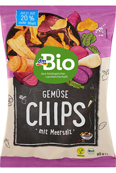 OEM Vegetable chips with sea salt, 90 g