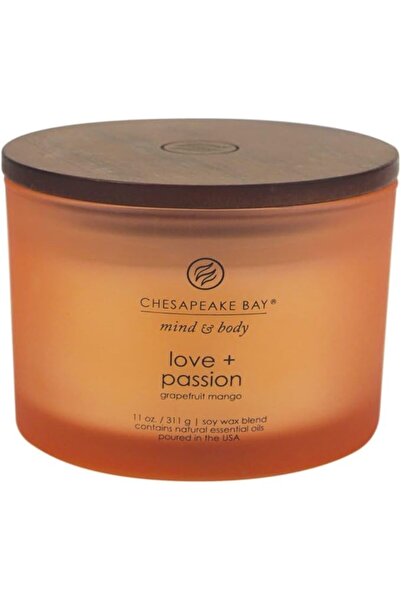 Chesapeake Bay Candle شمعة معطرة PT40255، حب + شغف (جريب فروت مانجو)، لطاولة ...