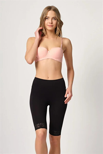 SS HOME CONCEPT Black Mi 3004 Soft Long Leg Lace Boxer