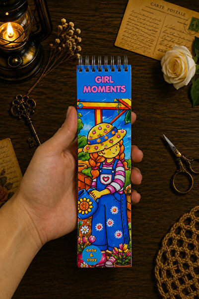 stickybloom Kitap Ayracı Girl Moments Spiralli Boyama Kitabı