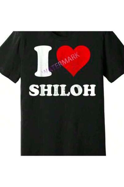 KYMC07 Original Love I Heart Shiloh 279439 Funny Men's Short Sleeve Graphic T...