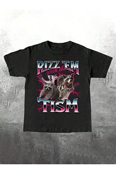 799 Manfinity Dauomo Amazing Lightning Raccoon Print Funny Meme Men's Standar...