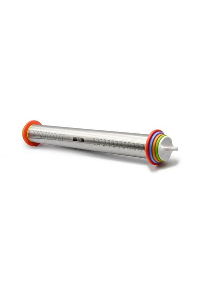 Quttin Stainless steel graduated rolling pin, 42x6 cm, adjustable