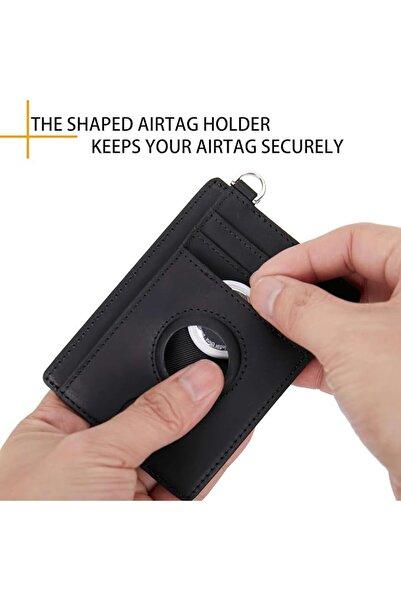 GENERAL LinsCraft Slim Minimalist Airtag Card Wallet for Men & Women, Small L...