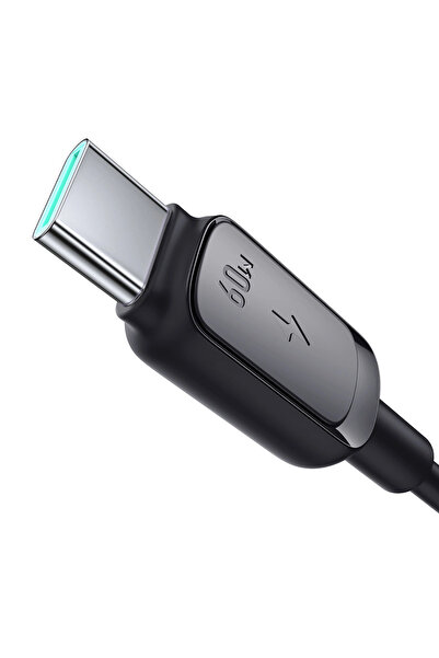 Joyroom Cablu USB-C de 60W, 1.2M, pentru telefoane și laptopuri, cu încărcare...