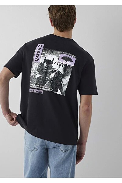 Mavi M0612920 Batman Printed T-Shirt Men's T-Shirt Black