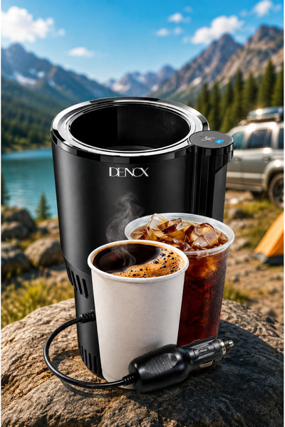 Primo Plus DX4601 Car Cooling & Heating Cup Holder – 12V Portable Beverage Co...