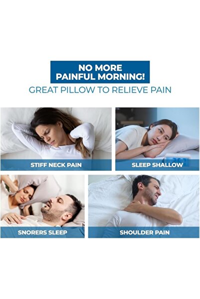 Nova Orthopedic Medical Memory Foam Pillows for Sleeping Ergonomic Neck Cervi...