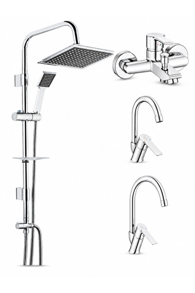 AR E.C.A Lite Bathroom Faucet + Lite Swan Sink Faucet + Lite Kitchen Sink Fau...