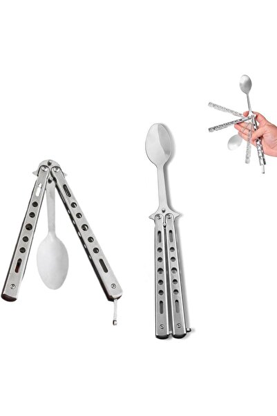 OSKA GLOBAL Stainless Steel Folding Spoon