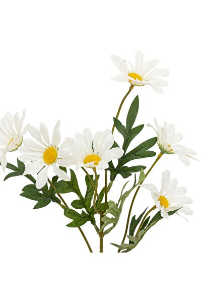 Atmosphera Tulpina de margaretă artificială - Albă, Galbenă, H.60 cm