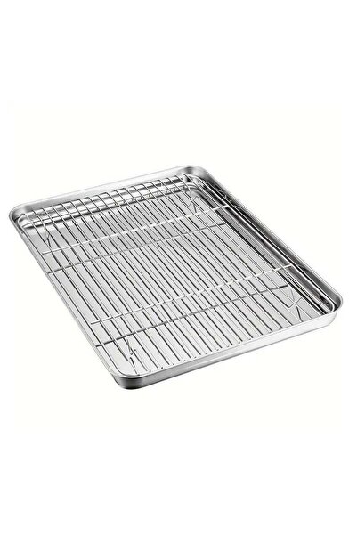 Arabest Baking Sheet and Rack Set,Stainless Steel Cookie Baking Pan Tray with...
