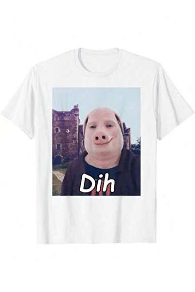LİNA06 Funny Brainrot Z Humor Dihh Cat Meme Gen Alpha Men Women T-Shirt