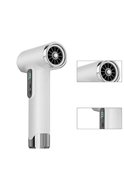 STARSTAR Wireless hair dryer, portable hair dryer with LED display, 100,000 R...