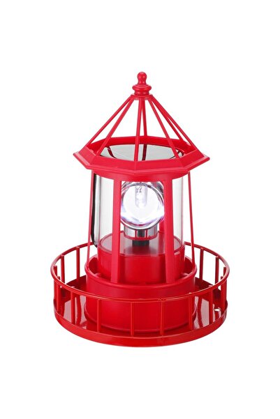 STARSTAR Solar-powered LED lighthouse, waterproof and durable, rotatable (360...