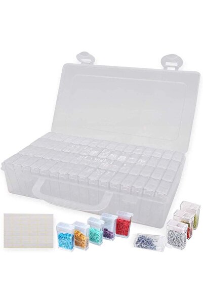 STARSTAR 64 - Compartment Storage Box - Bead Storage Box - DIY Bead Storage B...