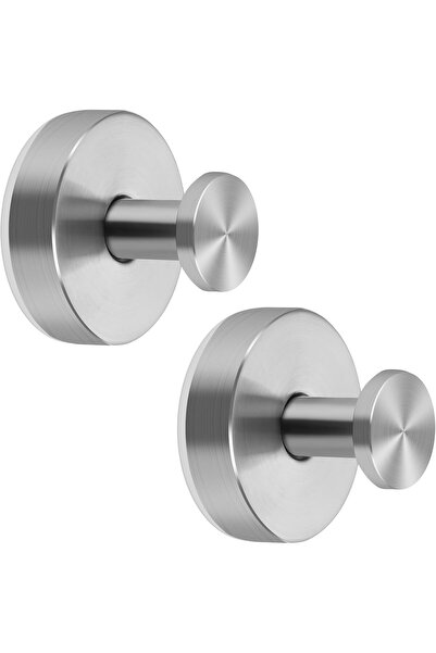 STARSTAR 6-Pack Stainless Steel Vacuum Suction Cup Towel Hooks (brushed silver).