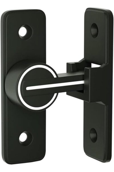 STARSTAR 2pc Lightweight 90-Degree Stainless Steel Sliding Door Hook Latches ...