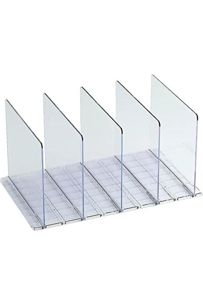 STARSTAR 5-piece transparent ABS removable partition handbag and purse organi...