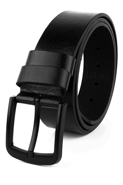 LUGMO Faux Leather Metal Buckle, Adjustable Jeans Belt