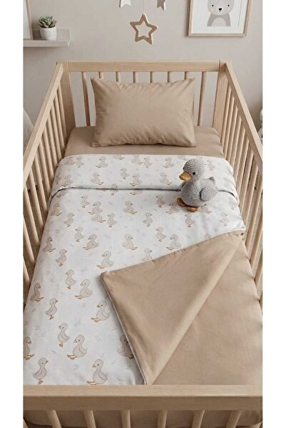 Terzi Ömer طقم غطاء سرير للأطفال من القطن بنسبة 100% من ماركة Little Ducks - ...