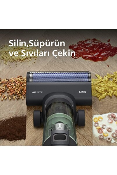 Philips XW7263.11 Aqua Trio 7000 Seri Islak & Kuru Temizlik Kablosuz Dikey Süpürge