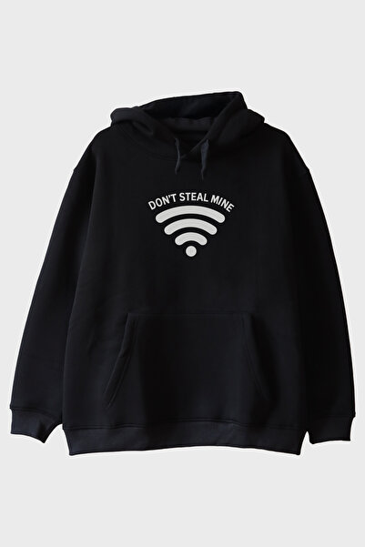 lofux Don'T Steal Mine Black Hoodie